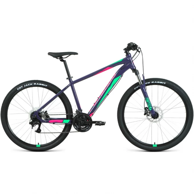 Велосипед FORWARD APACHE 27,5 3.2 HD, рама 17", 2022, фиолетовый/зеленый RBK22FW27364 Велосипед FORWARD APACHE 27,5 3.2 HD, рама 17", 2022, фиолетовый/зеленый RBK22FW27364