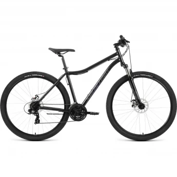 Велосипед FORWARD SPORTING 29 2.0 D 29", рама 17", черный/темно-серый, 2022